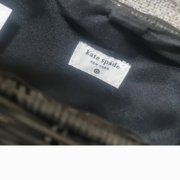 Kate Spade x Target NWT Wicker Blk & Wht Bag - Picture 6 of 7